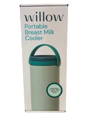 Willow Portable Breast Milk Cooler Teal 16oz 24-Hour Cold Storage TSA Compliant